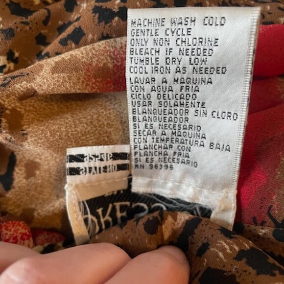 Dress-U-II By Sharon Leopard Animal Print Kimono Slit Sleeves Plus Size 22 - Picture 14 of 16